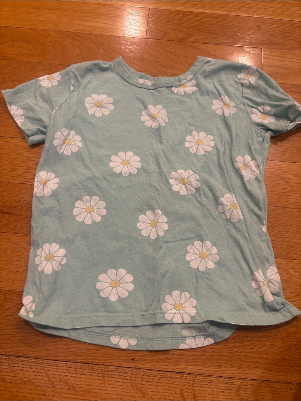 Old Navy Mint Green Daisy Short Sleeve Tee